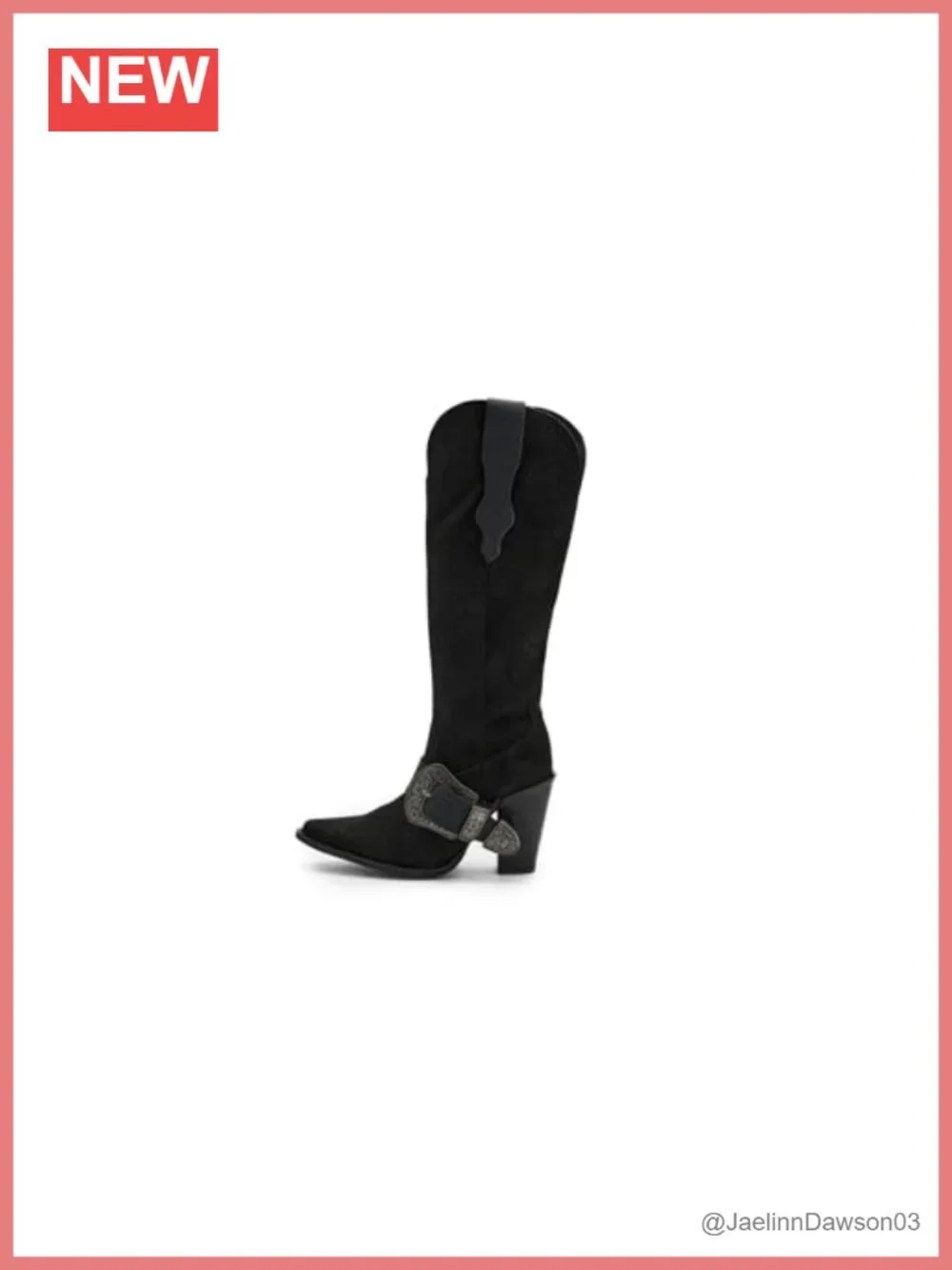 Dingo Yeehottie Suede Over The Knee Block Heel Boots Snip Toe Zip